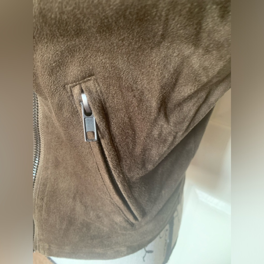 Gibson Latimer Chocolate Brown Suede Short Jacket - Picture 4 of 10